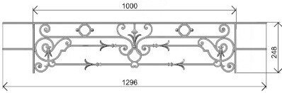 FENSTERSTANGE GELÄNDER BALUSTRADE BL